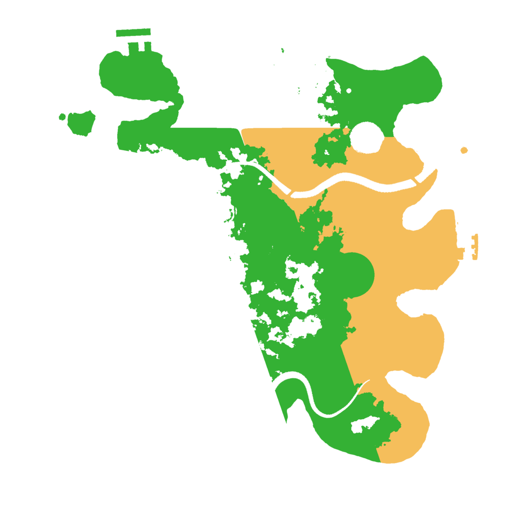 Biome Rust Map: Procedural Map, Size: 3000, Seed: 1253847611