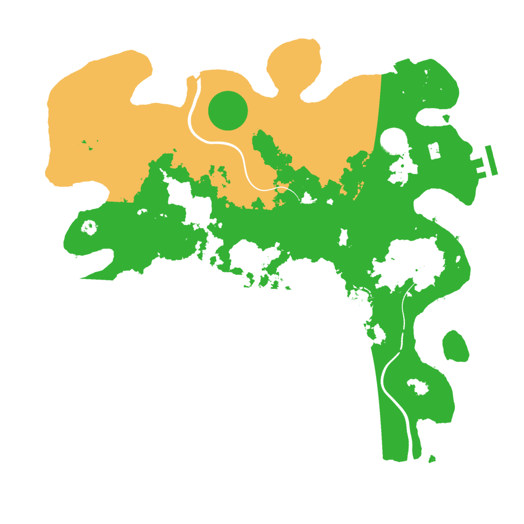 Biome Rust Map: Procedural Map, Size: 3500, Seed: 116854289