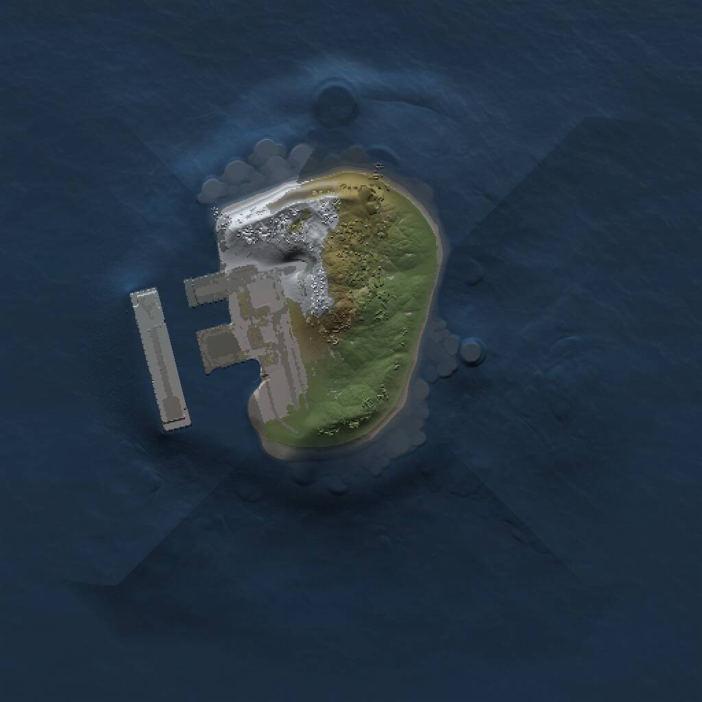 Rust Map: Procedural Map, Size: 1000, Seed: 332427238, 2 Monuments