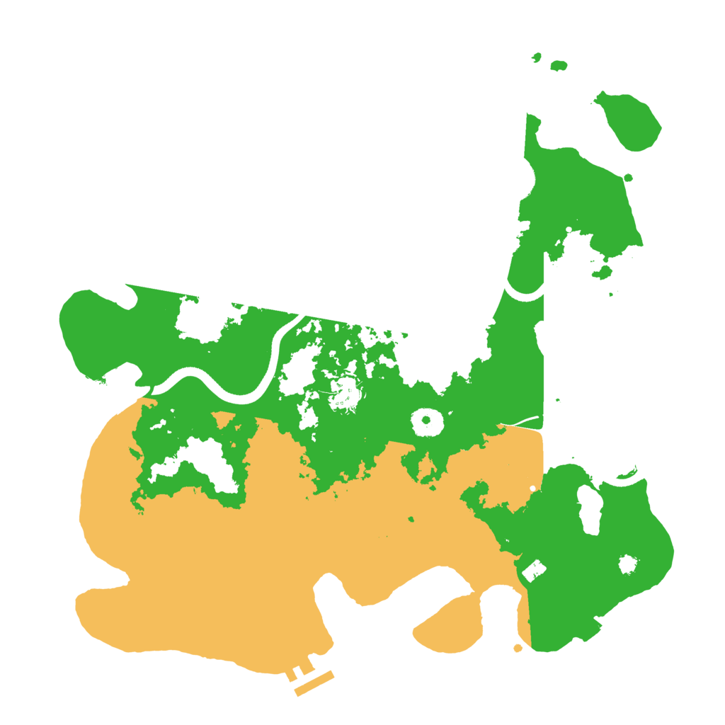 Biome Rust Map: Procedural Map, Size: 3500, Seed: 66536085