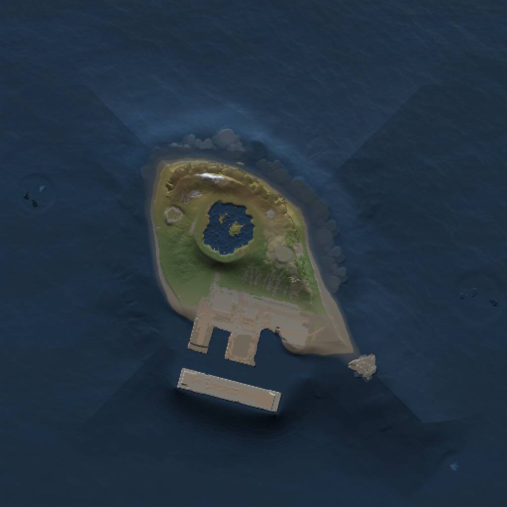 Rust Map: Procedural Map, Size: 1000, Seed: 779808799, 2 Monuments