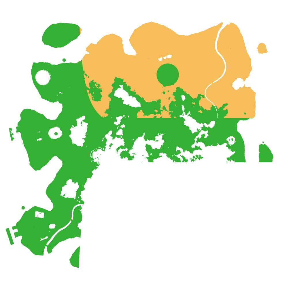 Biome Rust Map: Procedural Map, Size: 3500, Seed: 80999385