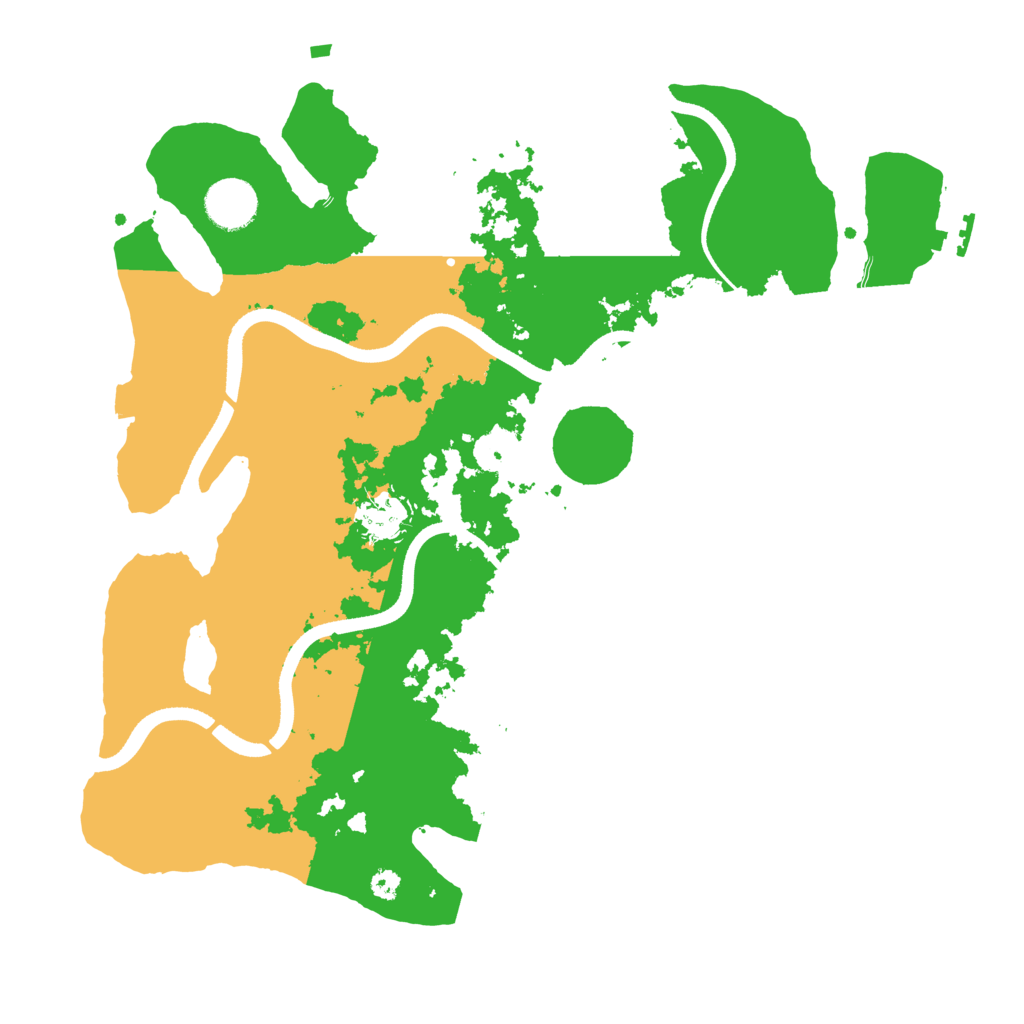 Biome Rust Map: Procedural Map, Size: 3500, Seed: 18944727