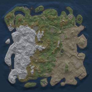 Rust Map: Procedural Map, Size: 4500, Seed: 1756061997, 19 Monuments