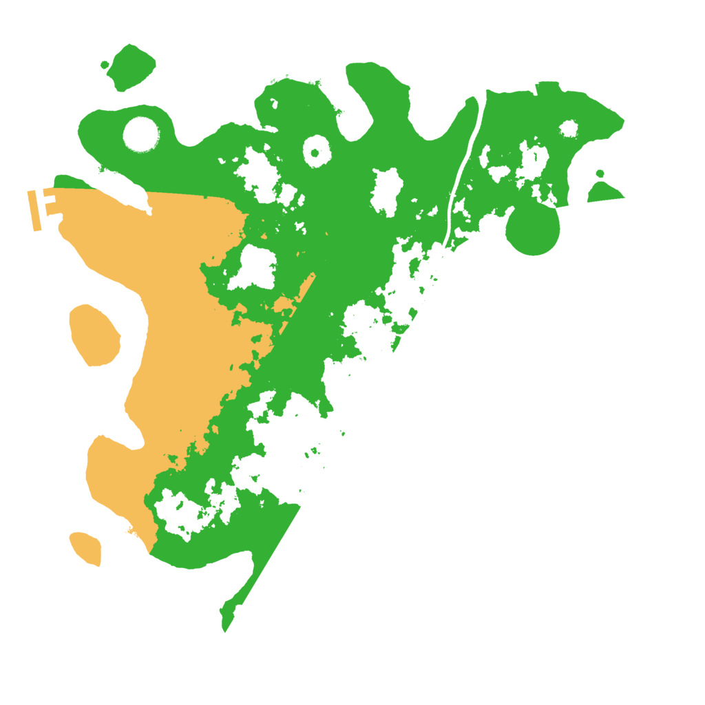 Biome Rust Map: Procedural Map, Size: 3500, Seed: 43321