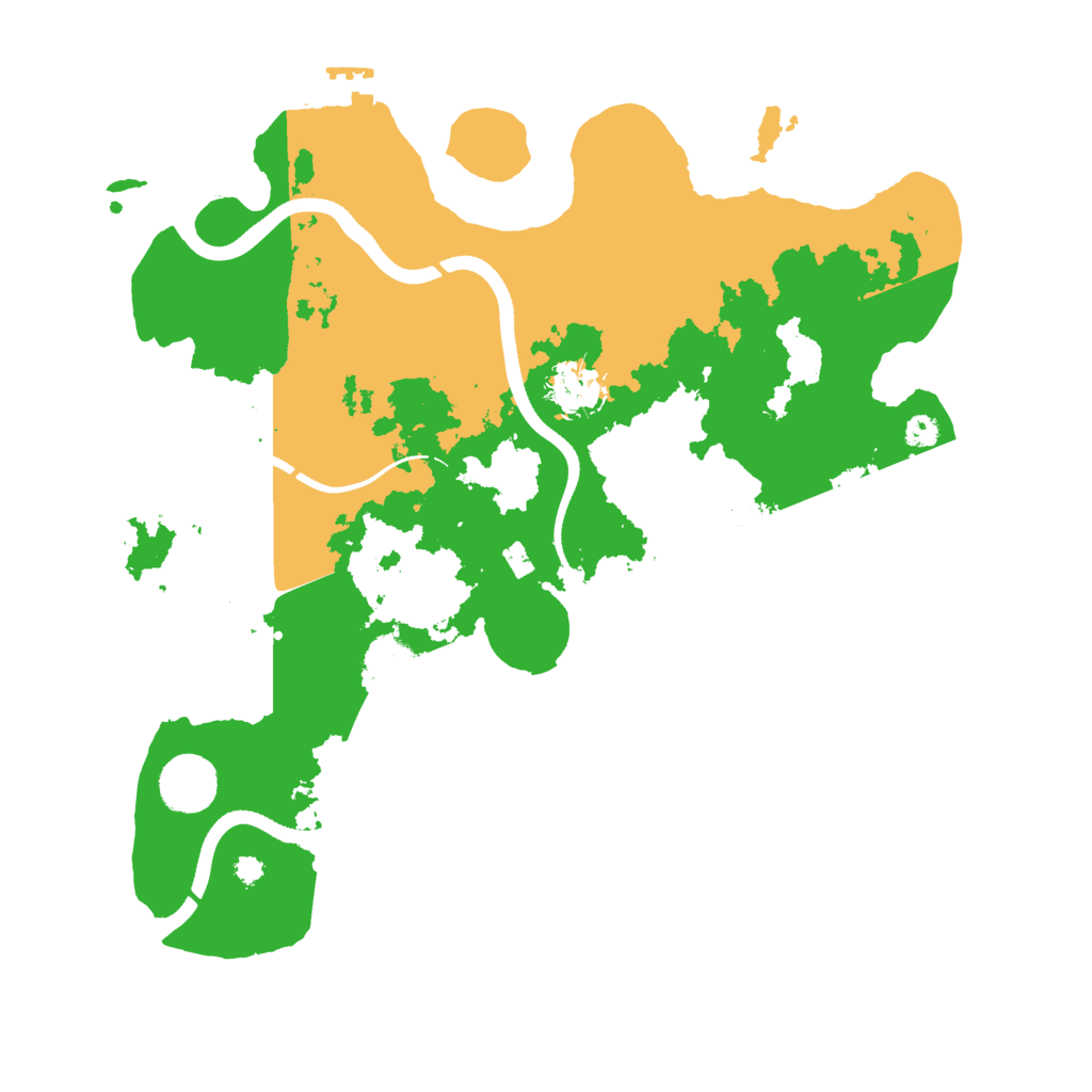 Biome Rust Map: Procedural Map, Size: 3500, Seed: 23291391