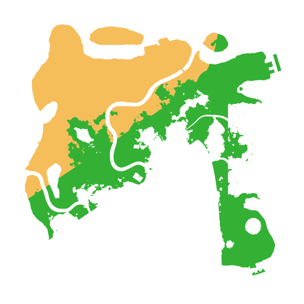 Biome Rust Map: Procedural Map, Size: 3500, Seed: 13764174