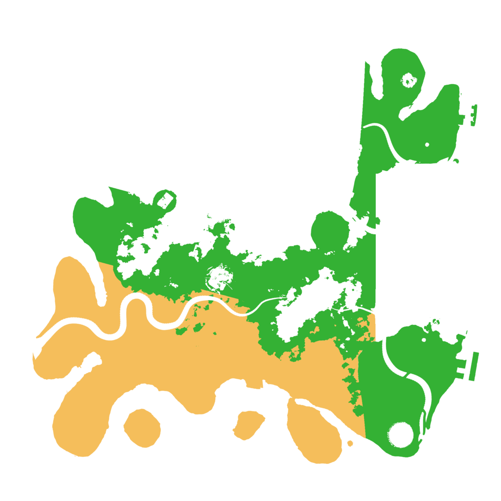 Biome Rust Map: Procedural Map, Size: 3500, Seed: 37991537
