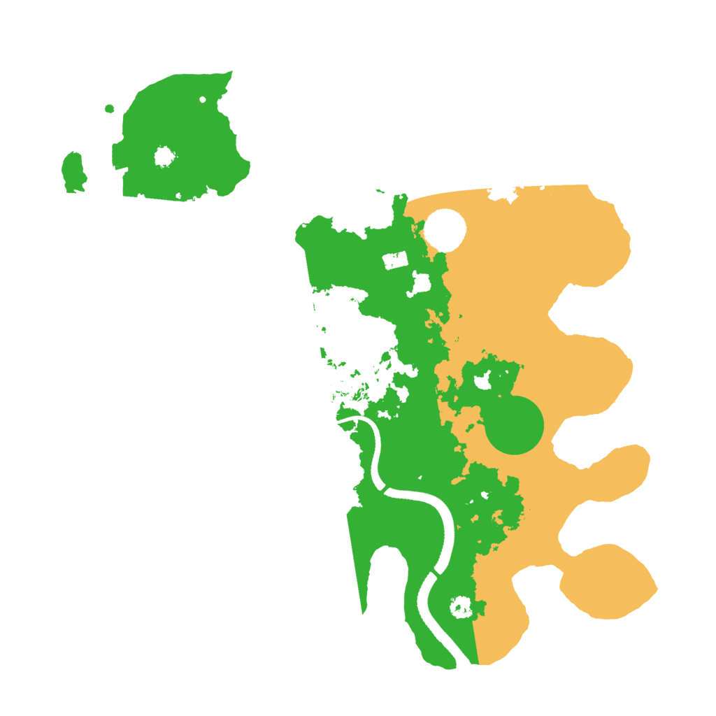 Biome Rust Map: Procedural Map, Size: 3200, Seed: 27452186