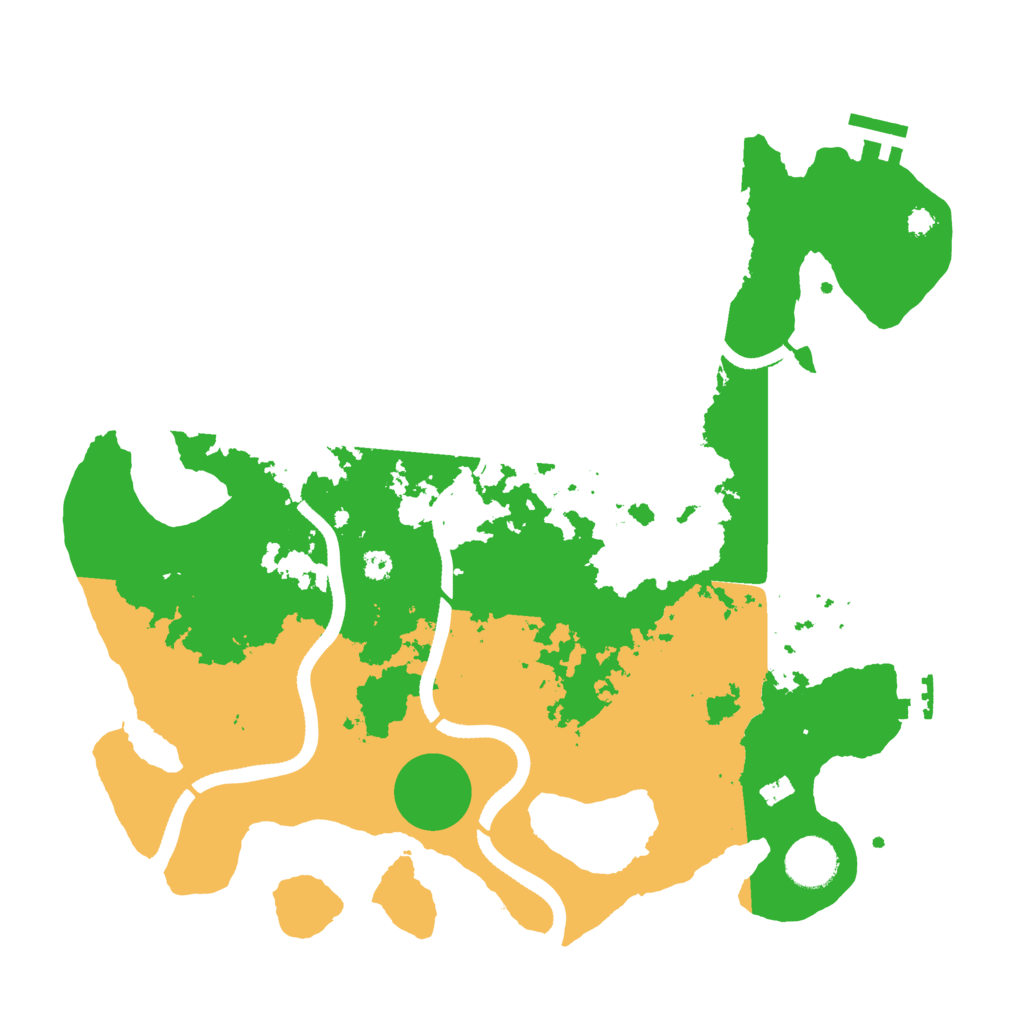 Biome Rust Map: Procedural Map, Size: 3500, Seed: 59439814