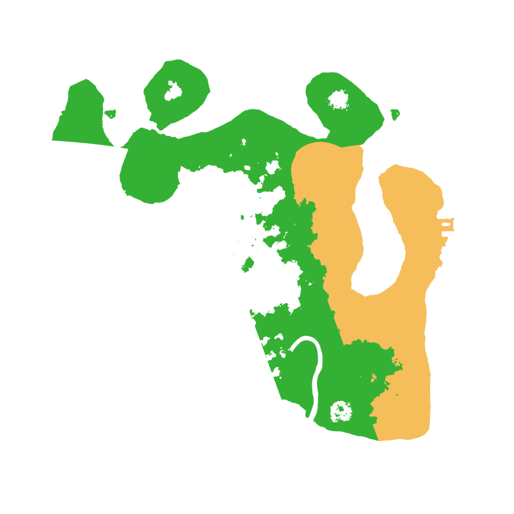 Biome Rust Map: Procedural Map, Size: 2400, Seed: 913148642