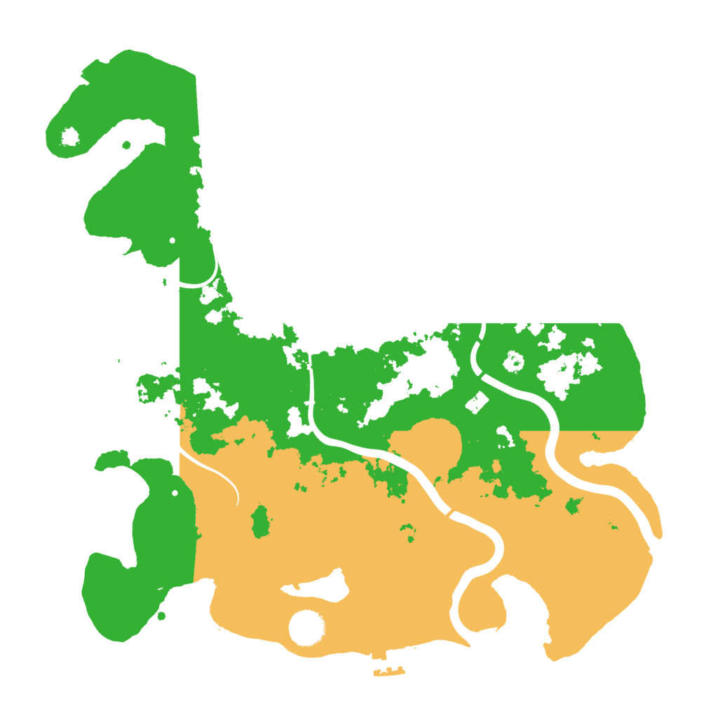 Biome Rust Map: Procedural Map, Size: 3500, Seed: 594776119