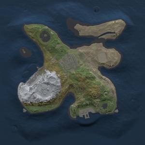 Thumbnail Rust Map: Procedural Map, Size: 2000, Seed: 1744047016, 9 Monuments