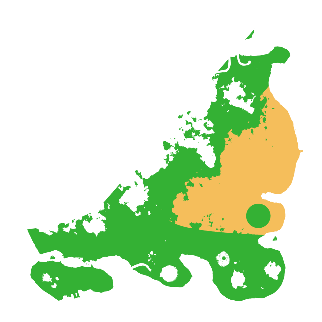 Biome Rust Map: Procedural Map, Size: 3500, Seed: 96210233
