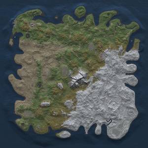 Thumbnail Rust Map: Procedural Map, Size: 5000, Seed: 1817452569, 19 Monuments