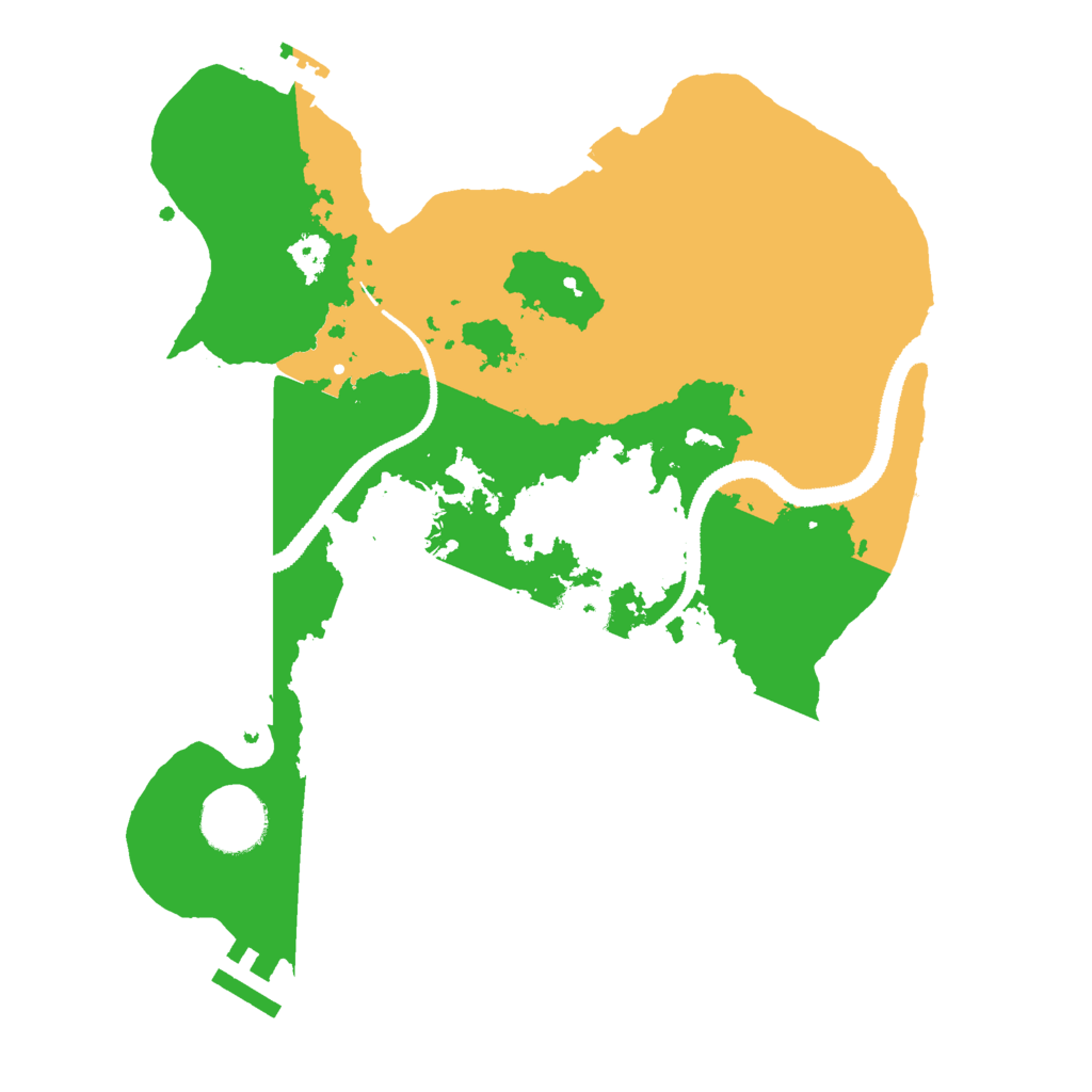 Biome Rust Map: Procedural Map, Size: 3000, Seed: 46571074
