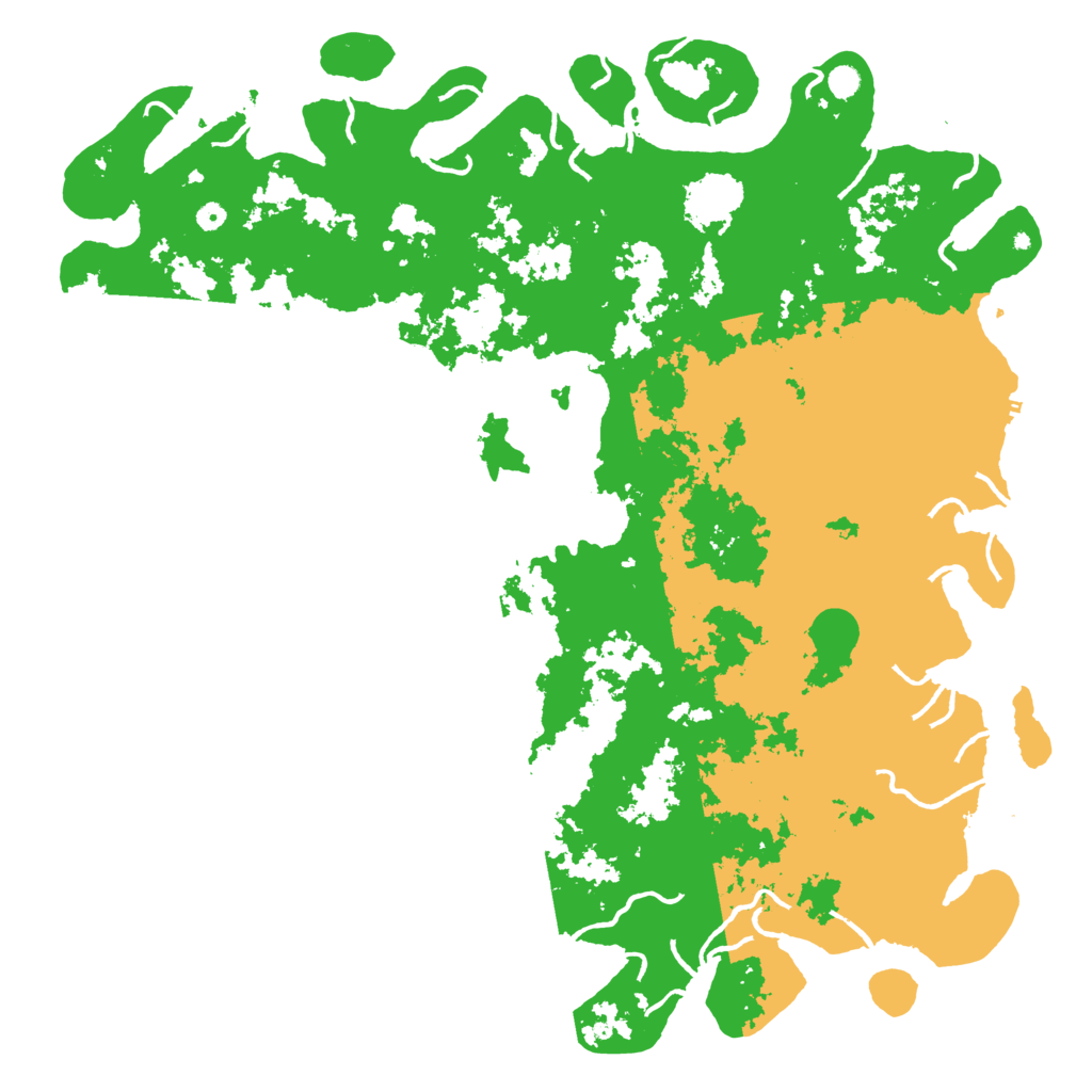 Biome Rust Map: Procedural Map, Size: 6000, Seed: 1370618318