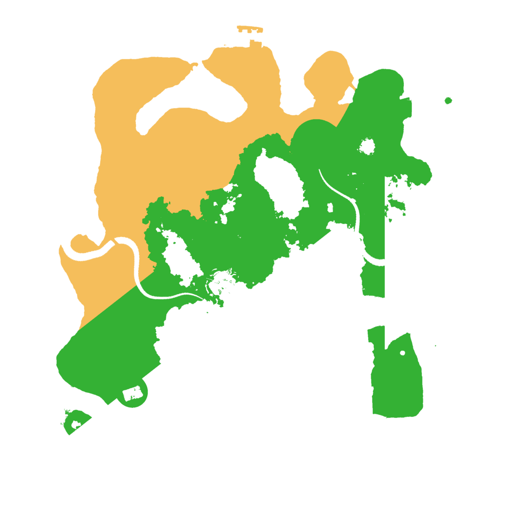 Biome Rust Map: Procedural Map, Size: 3000, Seed: 7267780