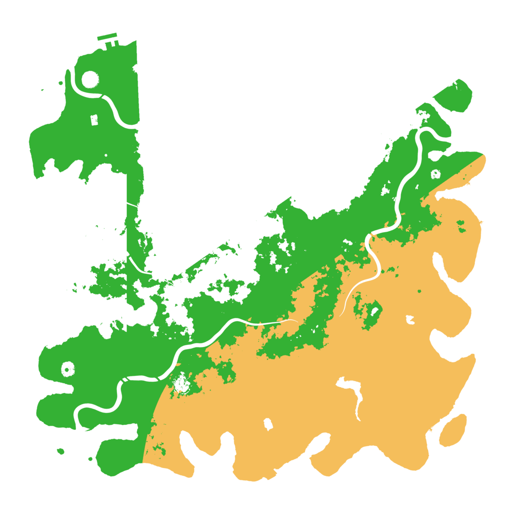 Biome Rust Map: Procedural Map, Size: 5200, Seed: 895254