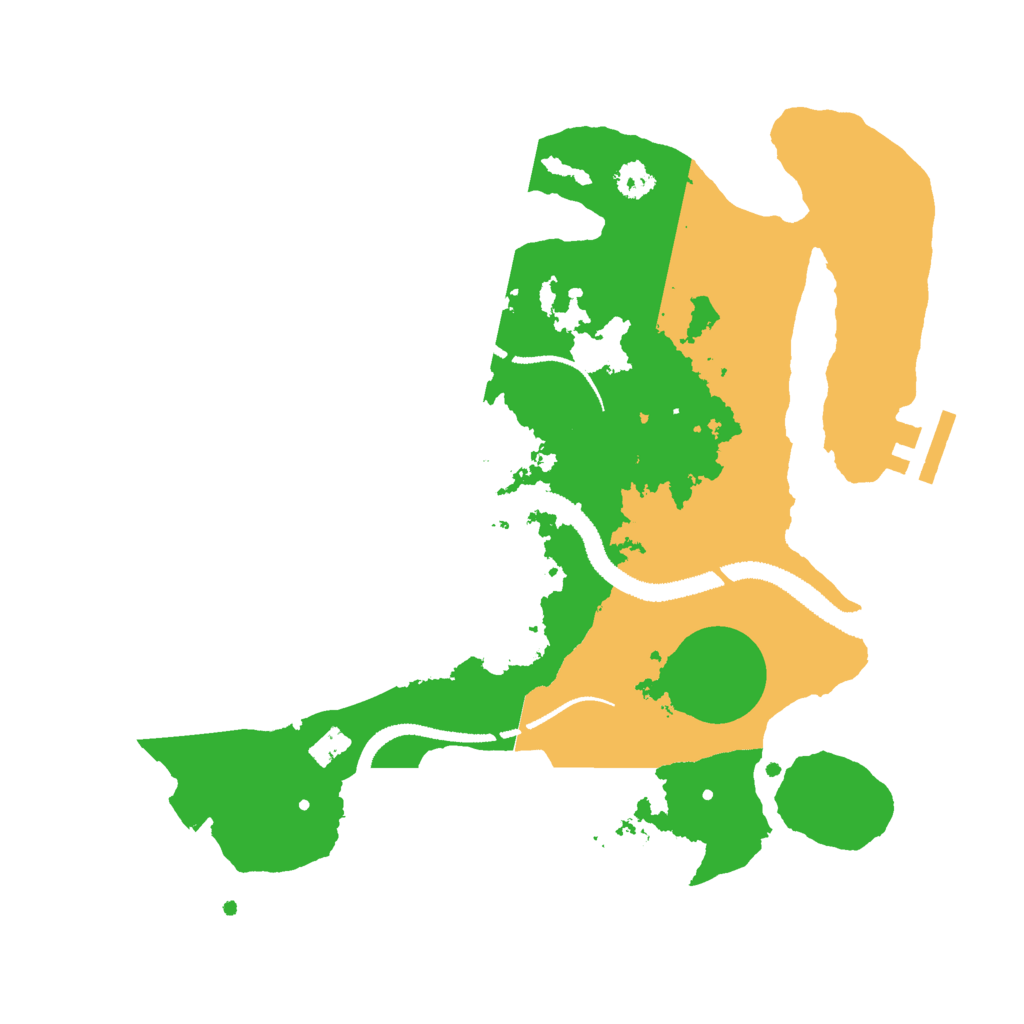 Biome Rust Map: Procedural Map, Size: 2800, Seed: 3673