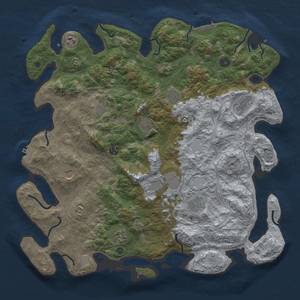 Thumbnail Rust Map: Procedural Map, Size: 4500, Seed: 5322, 20 Monuments