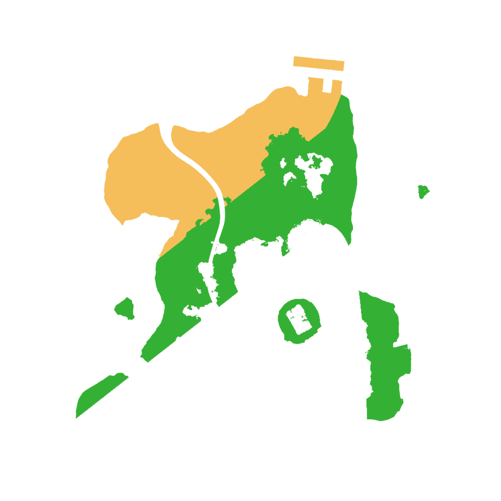 Biome Rust Map: Procedural Map, Size: 2000, Seed: 195183583