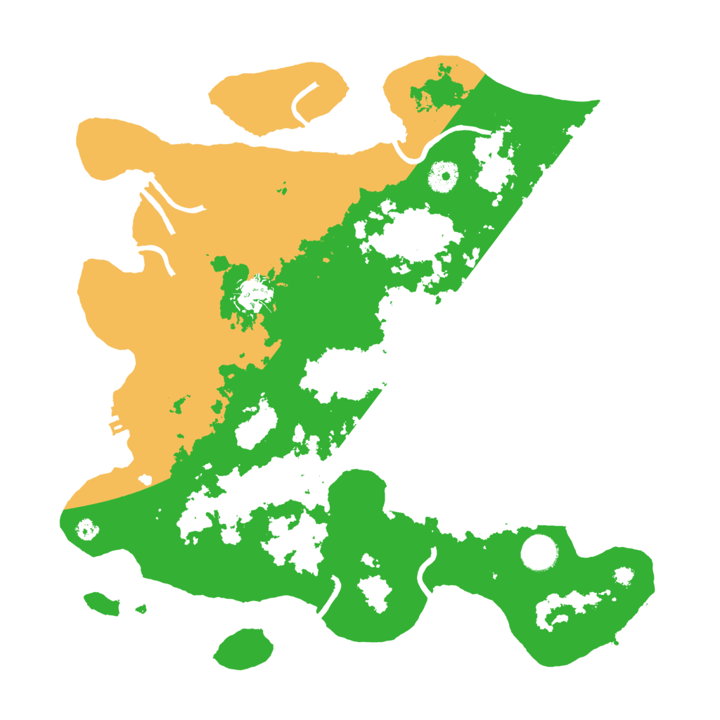Biome Rust Map: Procedural Map, Size: 3500, Seed: 420781548