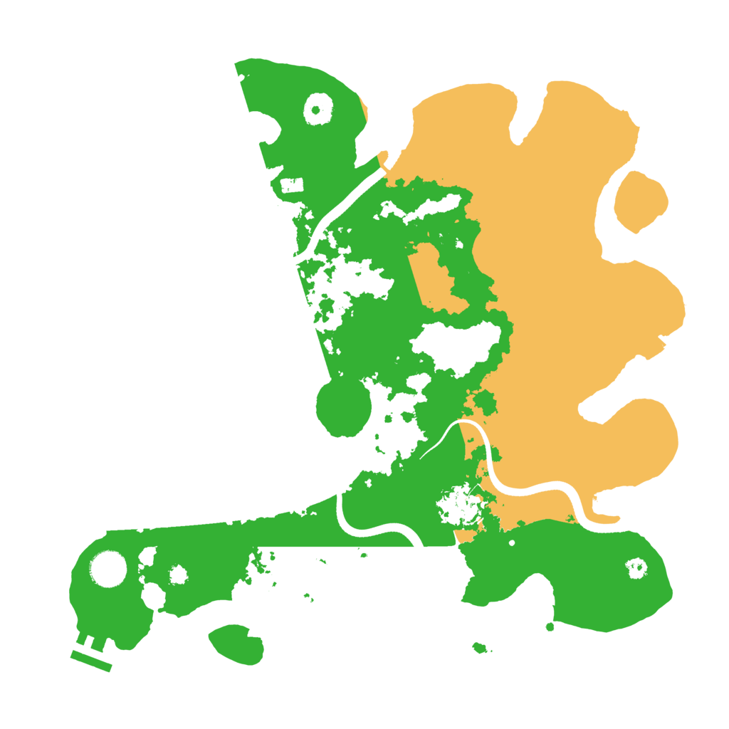 Biome Rust Map: Procedural Map, Size: 3500, Seed: 46849835