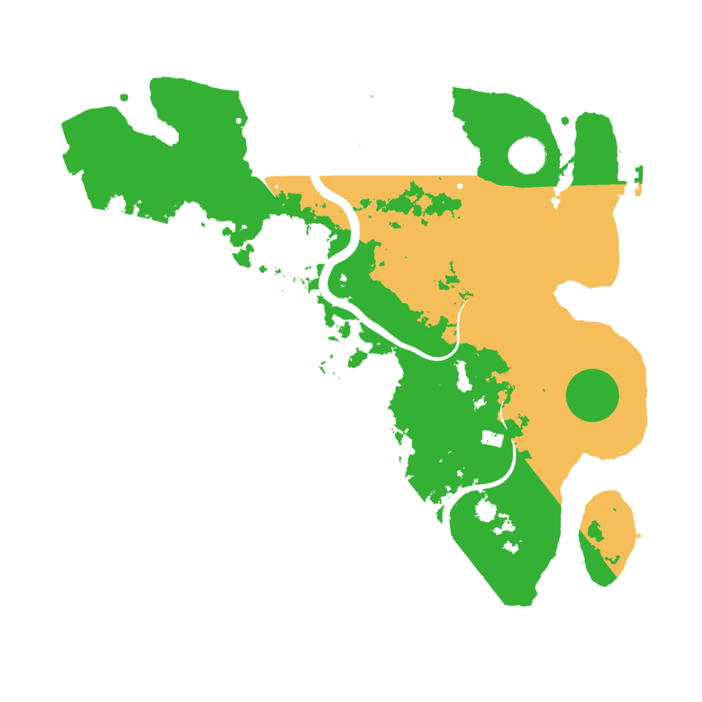 Biome Rust Map: Procedural Map, Size: 3500, Seed: 67015282
