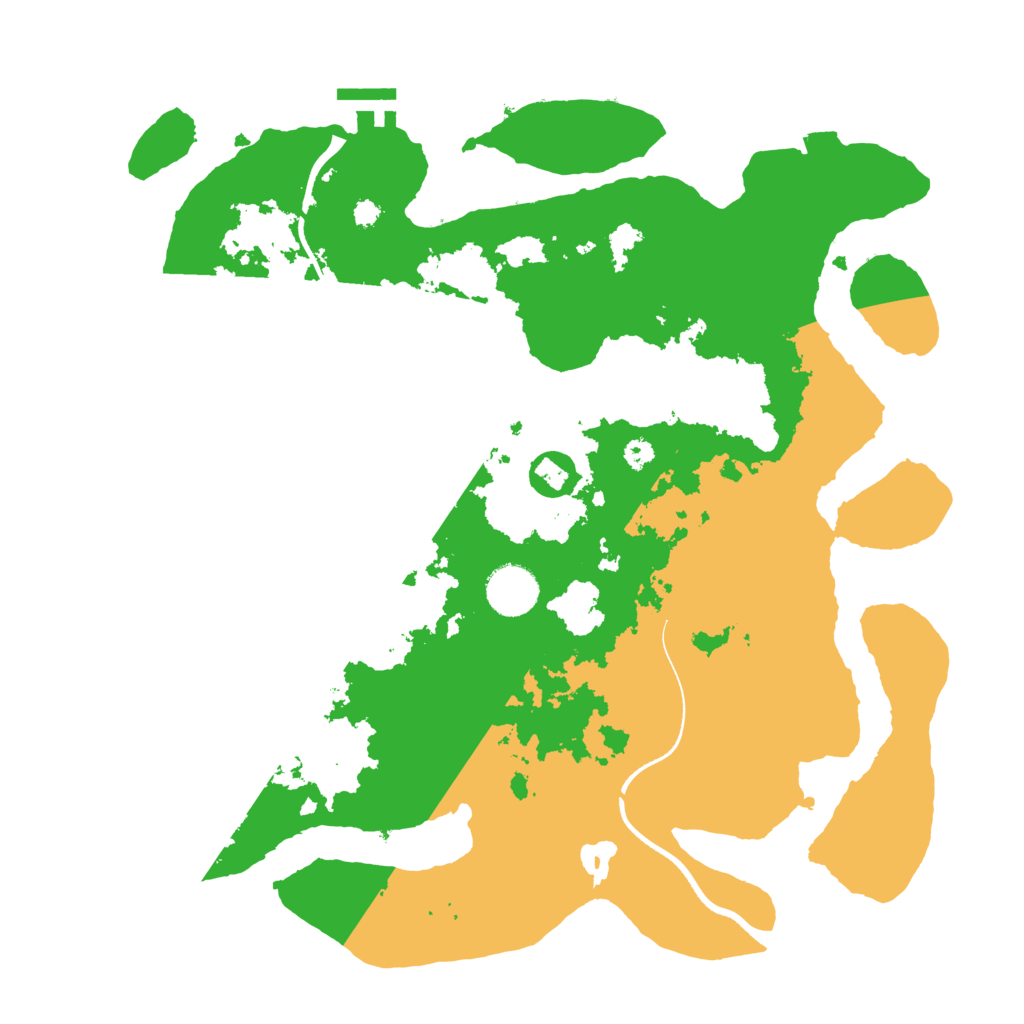 Biome Rust Map: Procedural Map, Size: 3500, Seed: 61796892