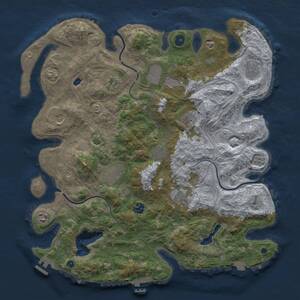 Thumbnail Rust Map: Procedural Map, Size: 4250, Seed: 619012874, 17 Monuments