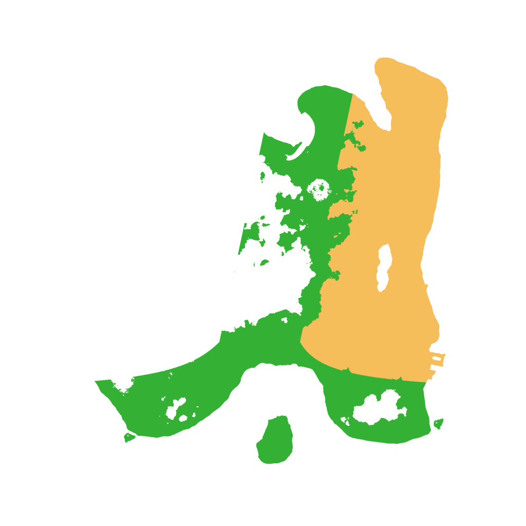 Biome Rust Map: Procedural Map, Size: 2500, Seed: 3673