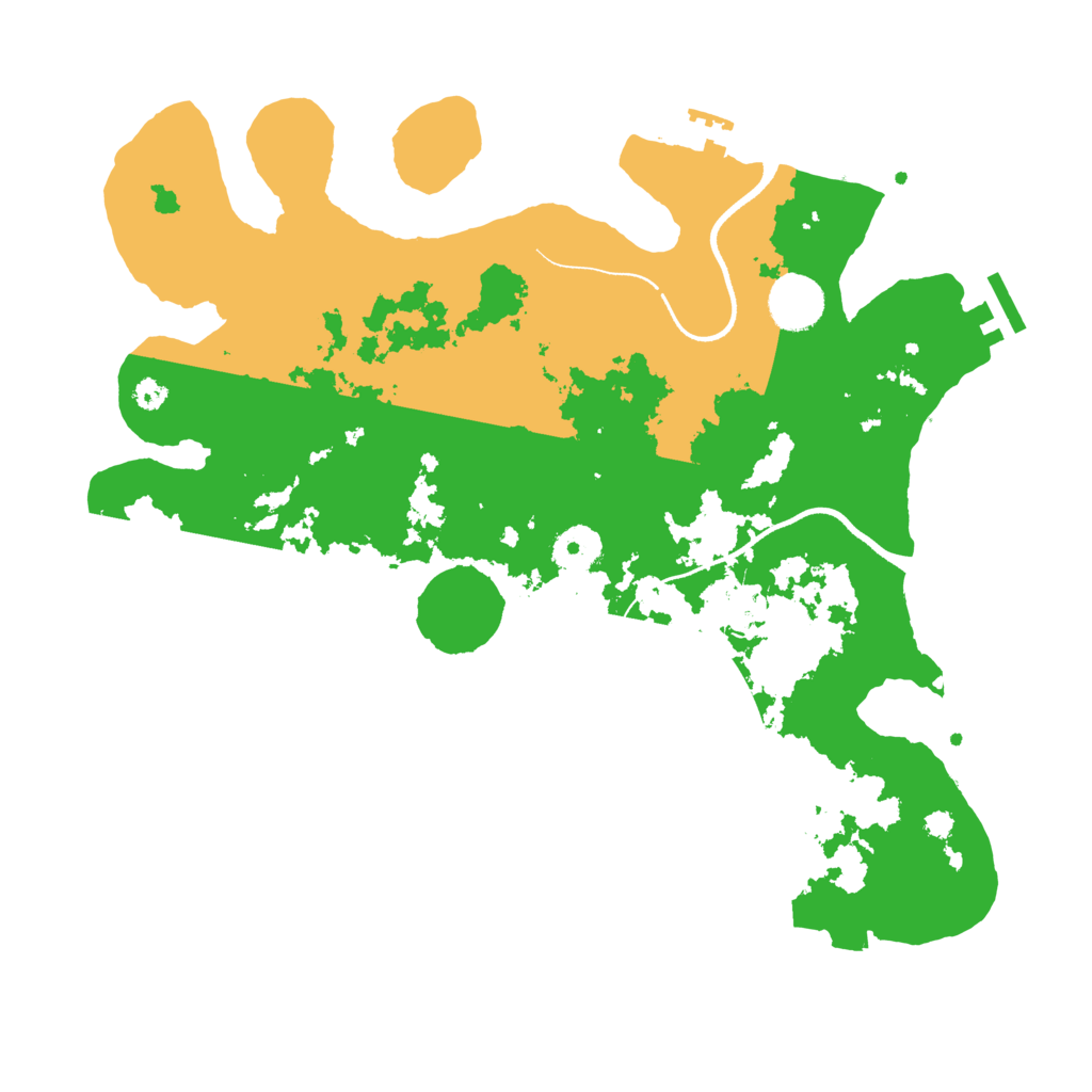 Biome Rust Map: Procedural Map, Size: 3500, Seed: 173683180