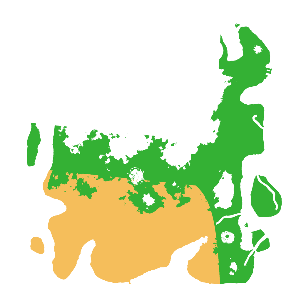 Biome Rust Map: Procedural Map, Size: 3500, Seed: 96066104