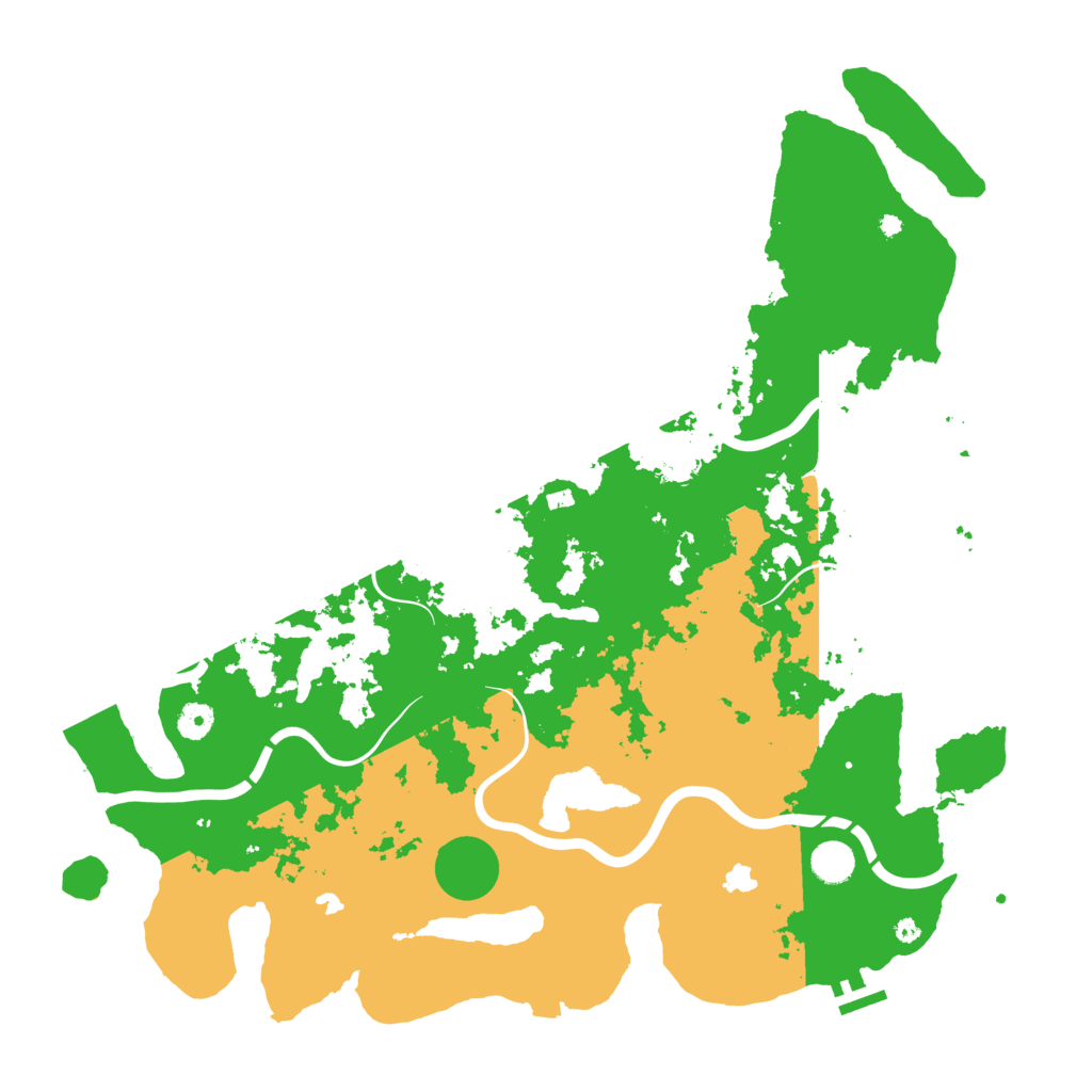 Biome Rust Map: Procedural Map, Size: 4500, Seed: 15555