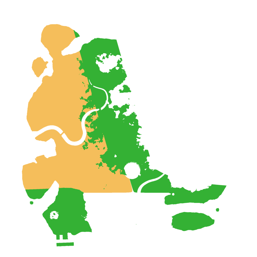Biome Rust Map: Procedural Map, Size: 3000, Seed: 55197