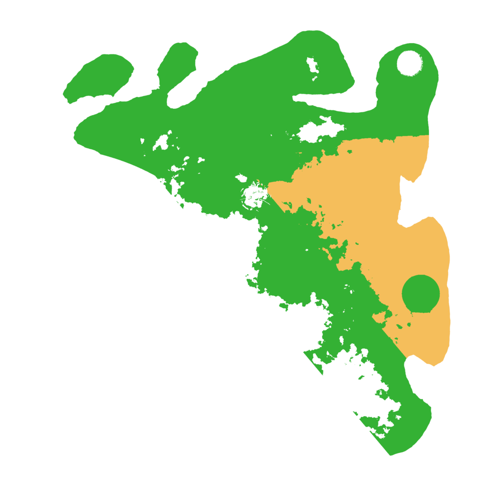 Biome Rust Map: Barren, Size: 3500, Seed: 6546940