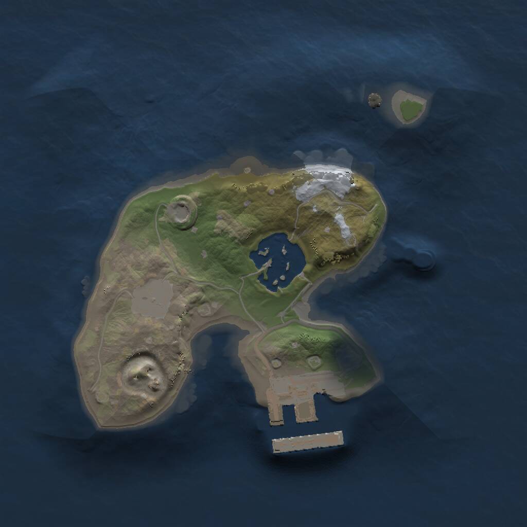 Rust Map: Procedural Map, Size: 1500, Seed: 242910943, 3 Monuments
