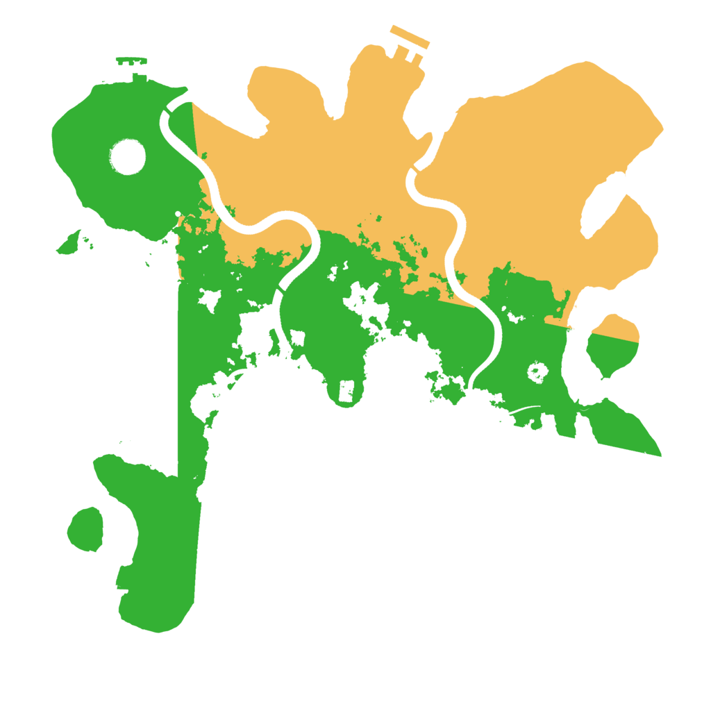 Biome Rust Map: Procedural Map, Size: 3500, Seed: 1611715081