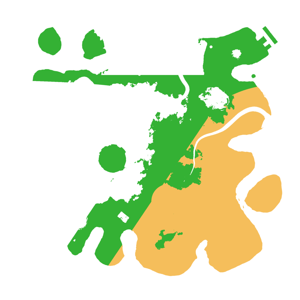 Biome Rust Map: Procedural Map, Size: 3000, Seed: 55878