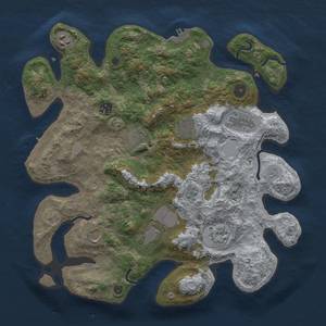 Thumbnail Rust Map: Procedural Map, Size: 3700, Seed: 2651, 18 Monuments