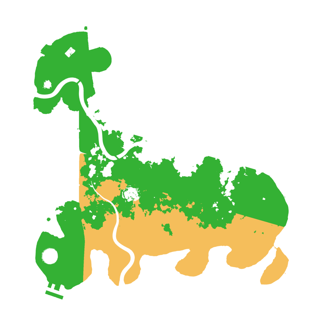 Biome Rust Map: Procedural Map, Size: 3500, Seed: 6942070