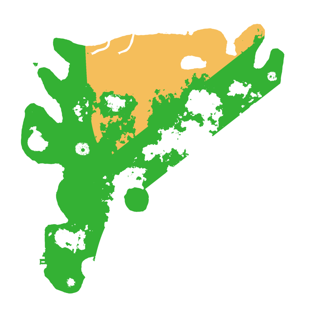 Biome Rust Map: Procedural Map, Size: 3500, Seed: 92223443