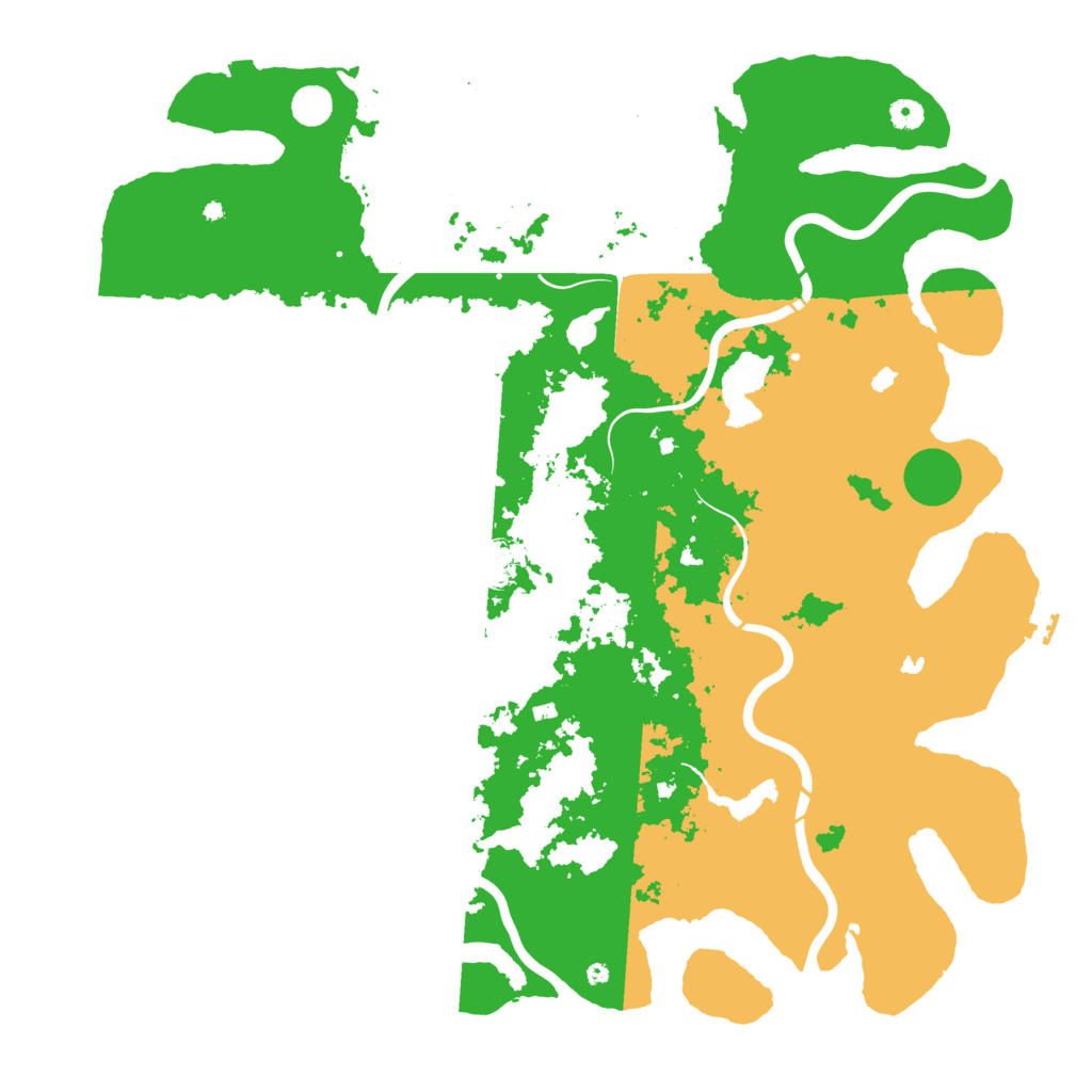 Biome Rust Map: Procedural Map, Size: 5000, Seed: 21352