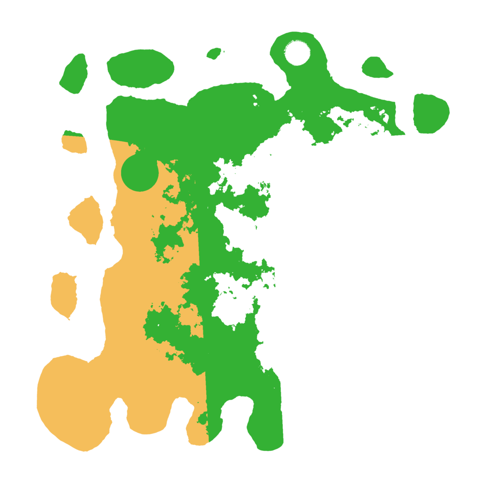 Biome Rust Map: Barren, Size: 3500, Seed: 406398372