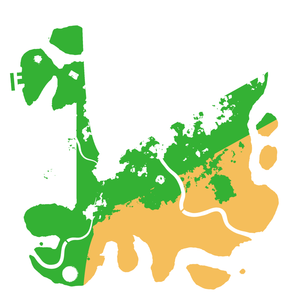 Biome Rust Map: Procedural Map, Size: 3500, Seed: 49321492