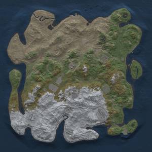 Thumbnail Rust Map: Procedural Map, Size: 4250, Seed: 311011964, 19 Monuments