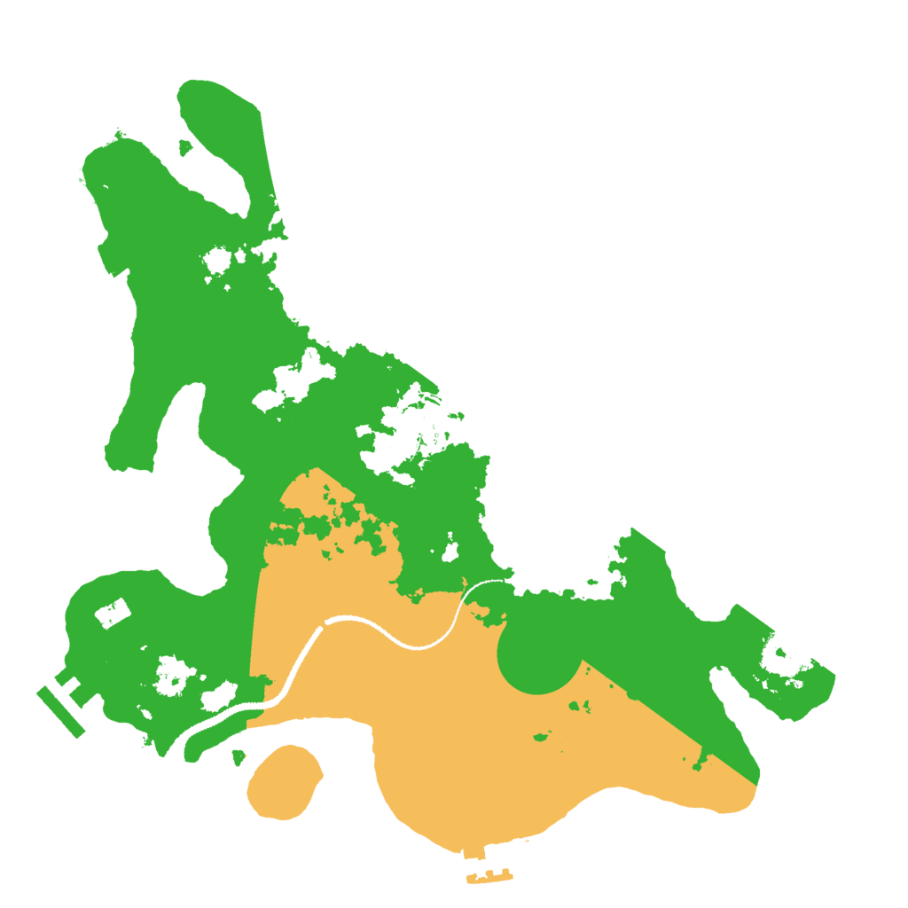 Biome Rust Map: Procedural Map, Size: 3000, Seed: 111517729