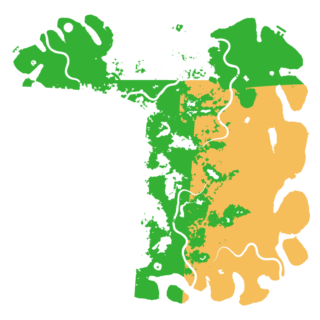 Biome Rust Map: Procedural Map, Size: 6000, Seed: 21352