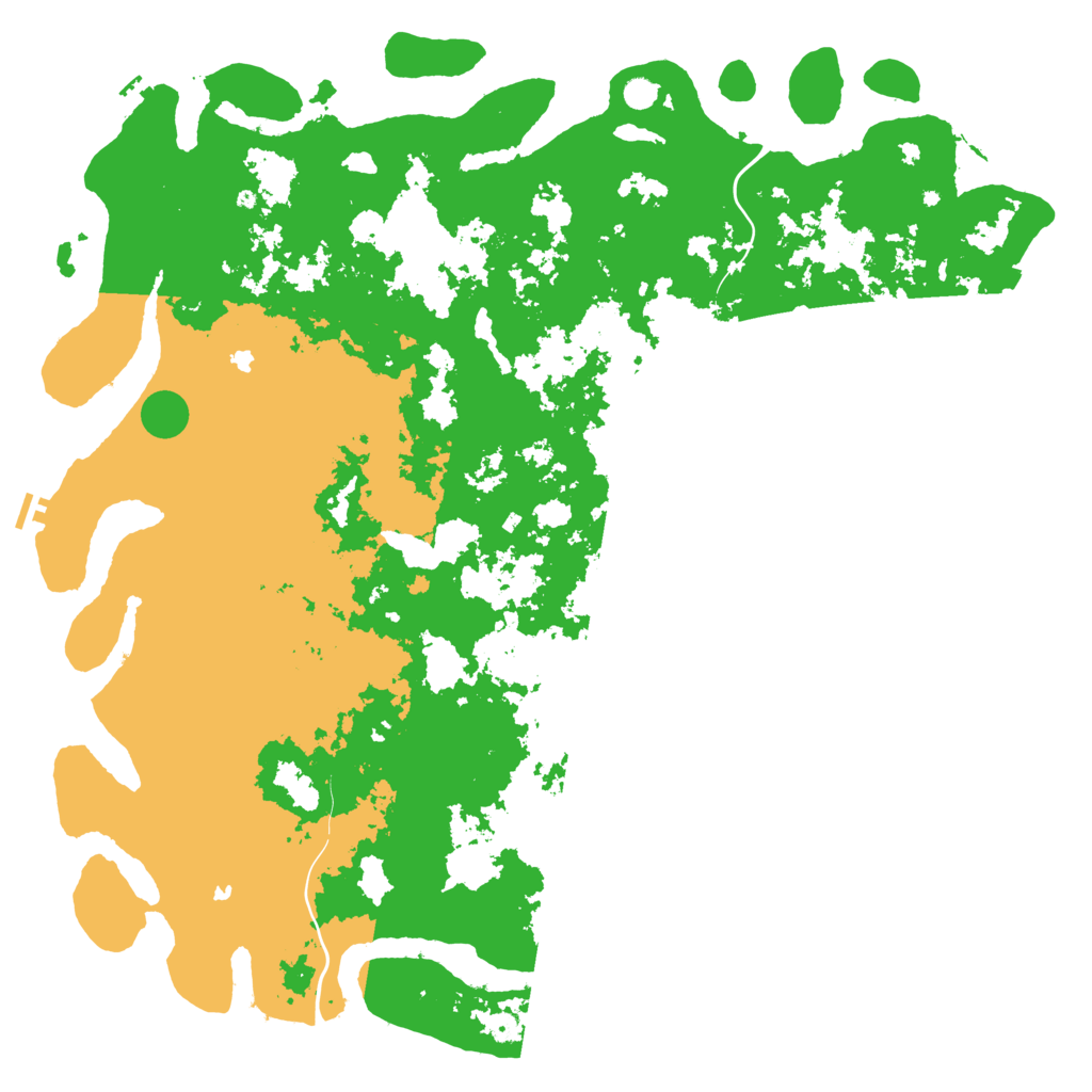 Biome Rust Map: Procedural Map, Size: 6000, Seed: 1298014537
